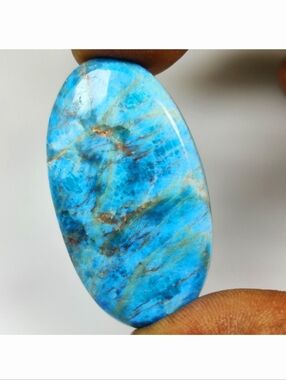 50.54 Ct Natural Blue Turquoise Oval Cab